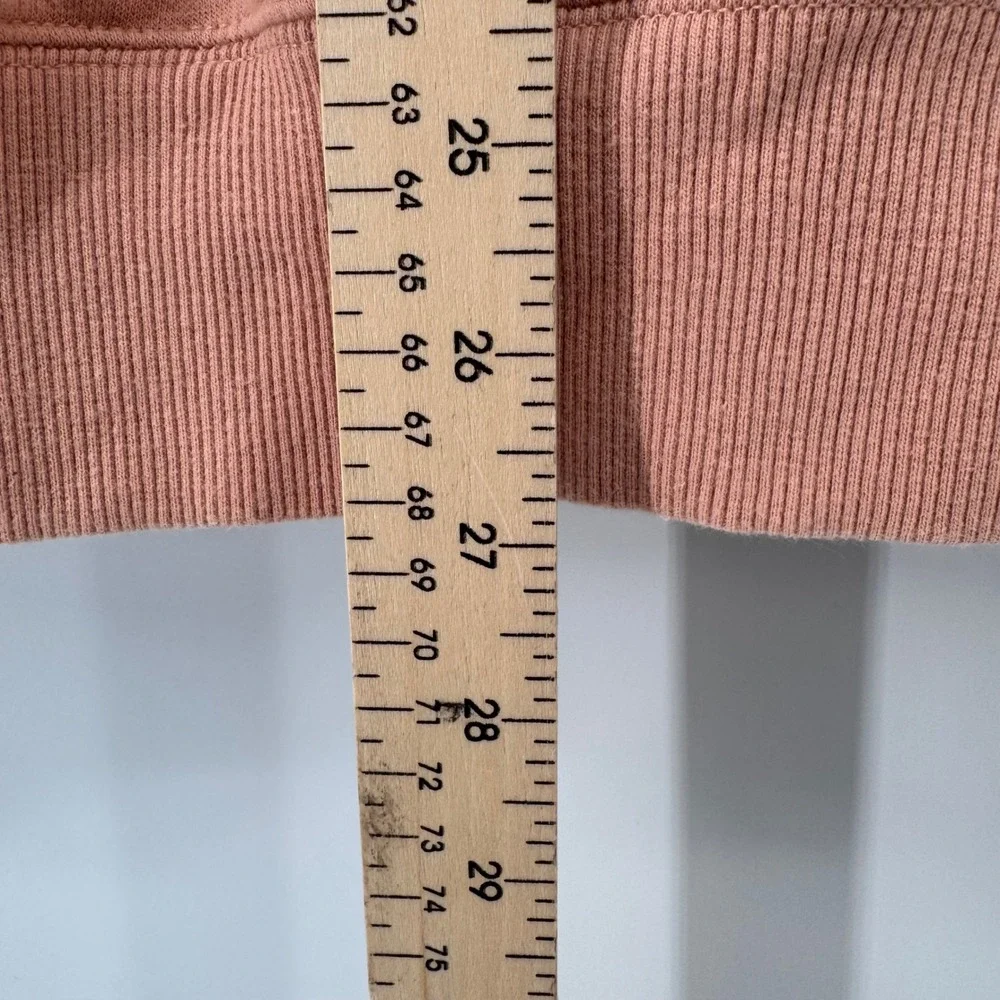 The North Face Hoodie Mens Large Clay Pink Graphic Back Pullover Pocket